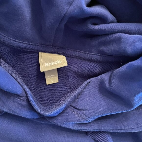 Bench Women sweatshirt hoodie size Large - Gorgeous Dark Cobalt Blue - Picture 8 of 14